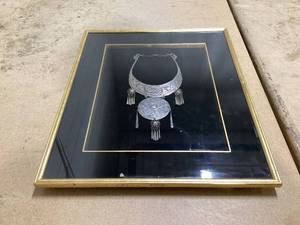 Tribal Grand Necklace Shadow Box Wall Dcor 21x17