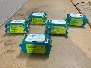 LOT OF 5 Good Wipes FLushable Wipes