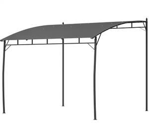 Outsunny 10 x 10 Outdoor Pergola Gazebo, Garden Sun Shade Shelter with Metal Frame for Porch, Patio, Deck, Backyard, Gray (Hardware& Top)