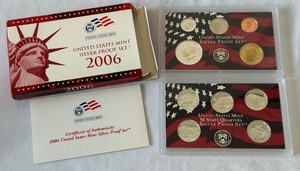2006 Silver Proof Set 10 coins - original package with COA