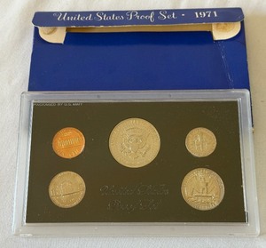 1971 Proof Set - original package with COA