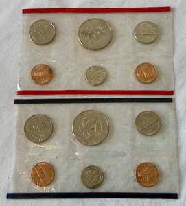 1984 PD Uncirculated US Mint set OGP (12 coins) - cello wrap only
