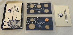 1999 Proof Set (9 coins) - original package with COA