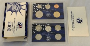 2000 Proof Set (10 coins) - original package with COA