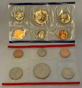 1985 PD Uncirculated US Mint set OGP - cello wrap only