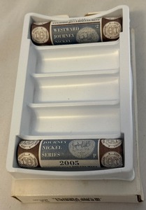 2005 P&D Monticello Nickel - West Westward Journey Series - 2 Roll Set - Original Package