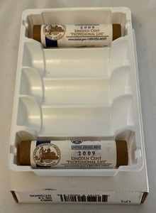 2009 P&D Lincoln Cent Professional Life 2 Roll Set - Original Package