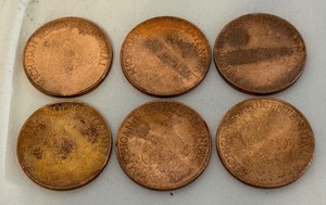 (6) 1987 Michigan Sequicentennial Tokens