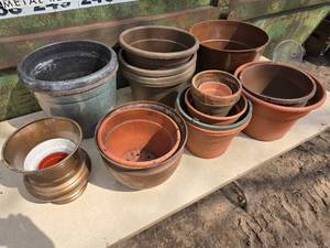 Large Lot of Assorted Pots of All Sizes