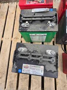 (2) Interstate Deep Cycle 8Volt Golf Cart Batteries Tested Good
