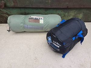 Large Sleeping Bag and Camp Bed