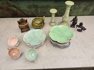 Unique plates - Home Decor - Candle sticks- Tea Pot - Metal Figurines