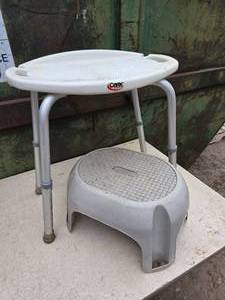 Shower Chair and Small Stool