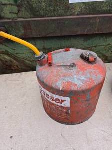 Vintage Metal 5 Gallon Gas Can