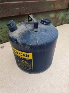 Vintage Metal 5 Gallon Gas Can