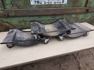 (3) Heavy Duty Rolling Car Dollys
