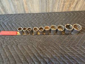 Assorted Sockets, Standard and Metric, Snap-on, Mac, Craftsman, S-K