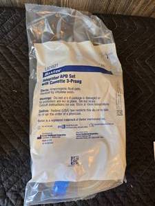 Box of Baxter L5C4531 Integrated APD Set with Cassette 3-Prong Non-Pyrogenic Fluid Path Expires 8-14-2030 Approximately 25-30 Bags in Box