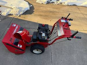 Troy-Bilt Garden Way 24 in Snow Blower Model 42010 with Tecumseh 8 HP Engine - comes with cab to protect operator