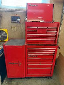 Snap-on Tool Chest Stack 56 x 46 x 21 in Red Metal Cabinet - tool chest only
