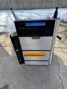 Ryobi 10 in Portable Table Saw - Folding Stand with Wheels