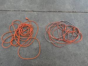 Orange Extension Cords (Lot of 2)