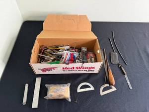 Red Wing Box - Assorted Hand Tools & Metalworking Implements