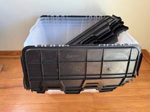 HDX 12-Gallon Flip Top Totes with Lids
