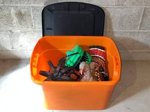 Thanksgiving Turkey Figurine & Assorted Holiday Decor