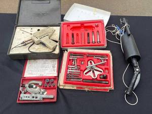 Snap-On TF-5 Double Flare Tool Kit - Vintage Red Case, Made in USA