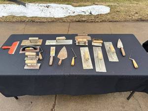 Plastering Tools - Assorted Trowels, Floats, Scrapers & Putty Knives