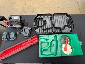 Masterforce 20V FlexPower Charger & 2x 4.0Ah Batteries - Red Employ Case DOES NOT INC Torque Wrench