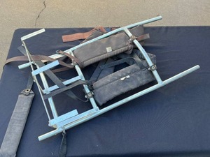 VTG Portable Folding Frame Backpack with Cushioned Pads & Straps - Lightweight Support Frame