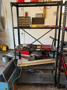 Black 4-Shelf Steel Shelving Rack - 36W x 15.5D