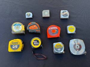 Assorted Tape Measures - Stanley PowerLock 16, 25, 12 & Ace