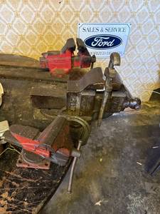 Four No. 50-310 Bench Vises - Made in USA - vise grips only