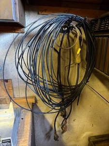 Assorted Heavy-Duty Electrical Cables with Ring & Spade Terminals