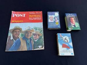 Post Magazine Bonanza Cover & Vintage VHS Tapes Lot