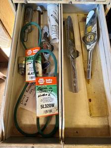 Snap-On TE Series Torque Wrenches Dial-Type Heavy-Duty Set & NAPA Belt - contents only does not inc filing cabinet