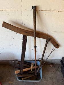 Antique Woodworking Hand Tools - Hammers, Saws & Chisels