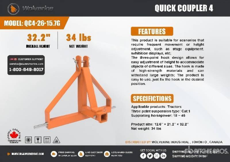 Wolverine Quick Coupler 4 (QC4-26-15.7G)