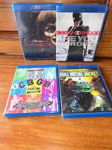 Blue Ray Movies,  Annabelle, Full Metal Jacket, CBGB, Brotherhood