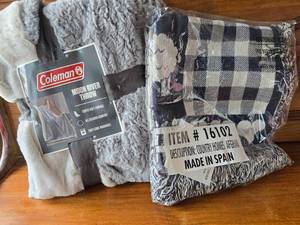 Colman Blanket and Country Homes Afghan NEW