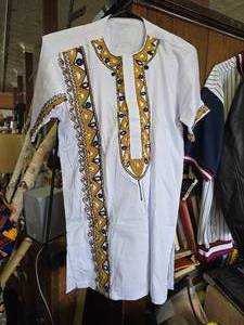 Traditional African Shirt Zabuni Embroidered Design