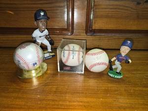 Baseball Lot, Bobble Heads, and Signed Balls