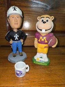 Bobbleheads and Tiny Thumb Size Vikings Mug