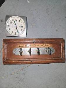 Handmade Key Holder and Cute Little Clock