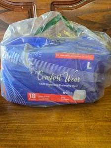 Comfort Ware Adult Diaper L 18 Count NEW