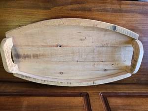 Hand Crafted Flat Wood Tray