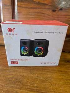 OROW Colorful LED 2.0 Speaker Computer NEW OPEN BOX